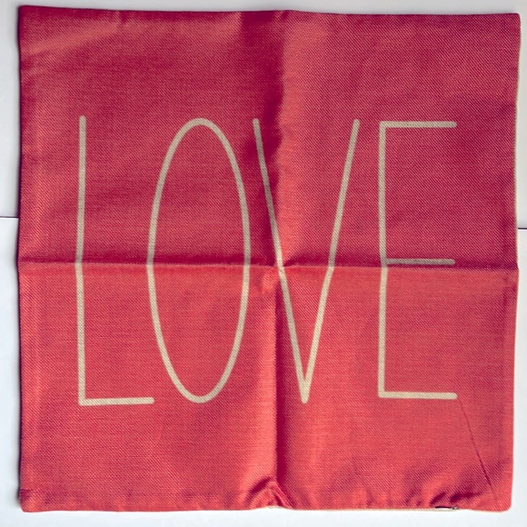 Other - LOVE Square Pillow Cover NWOT